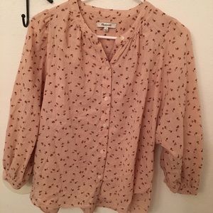 Madewell floral blouse